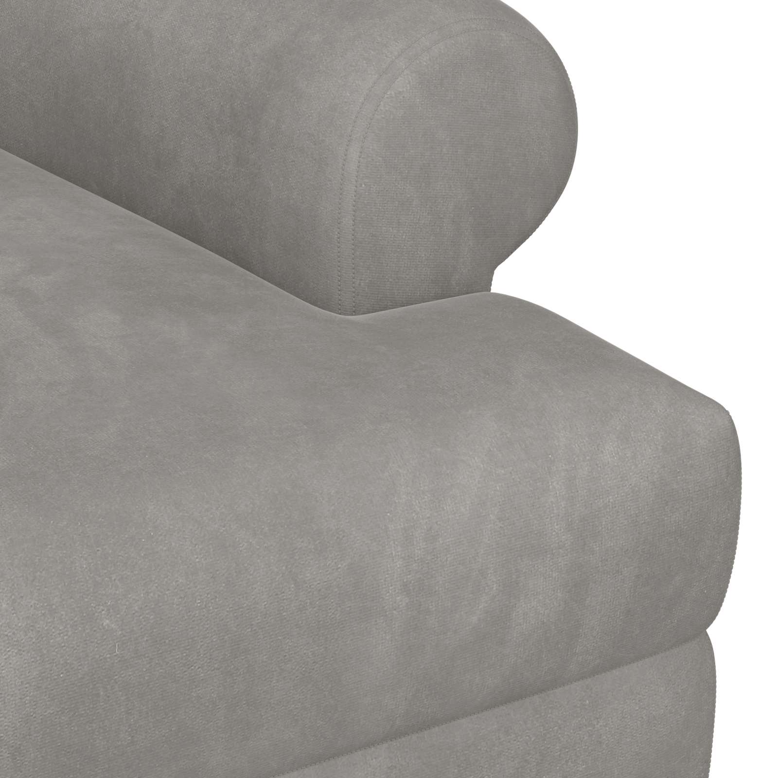 vidaXL Loungebank met knopencomfort Lichtgrijs 120 x 66 x 78 cm