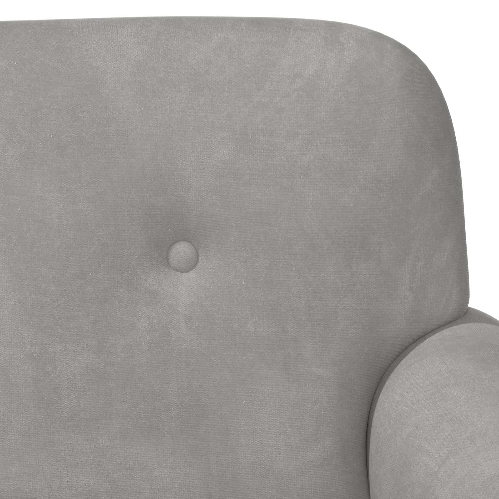 vidaXL Loungebank met knopencomfort Lichtgrijs 120 x 66 x 78 cm