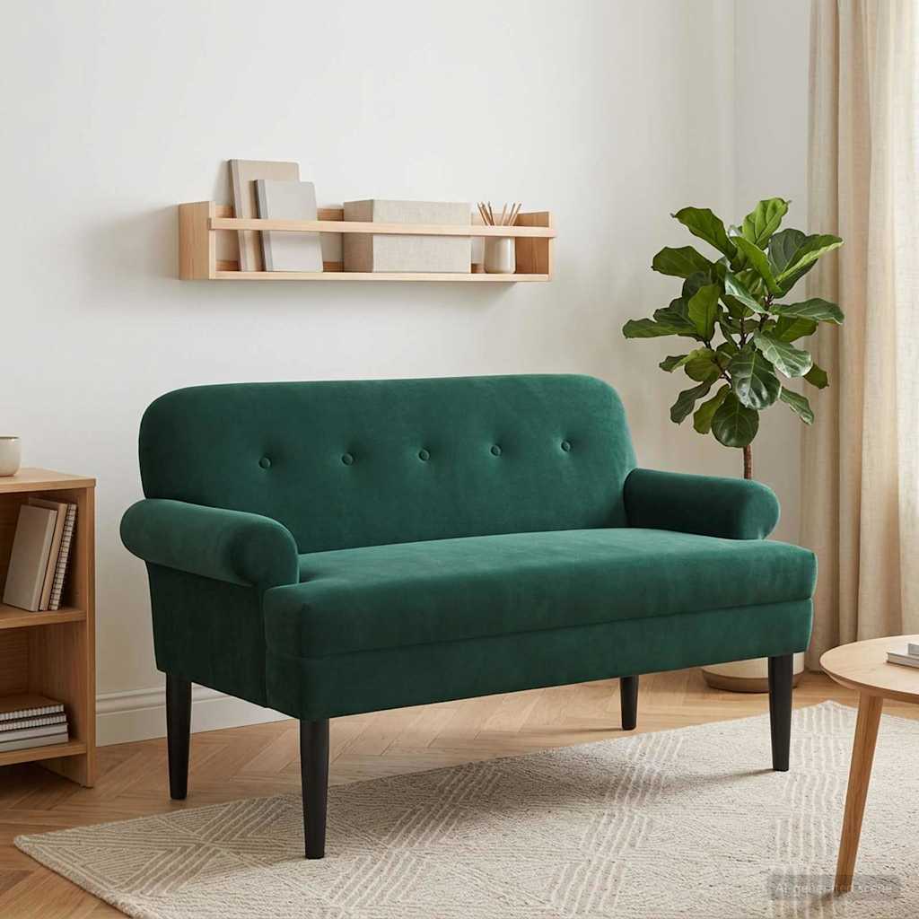 vidaXL Loungebank met knopencomfort Lichtgrijs 120 x 66 x 78 cm