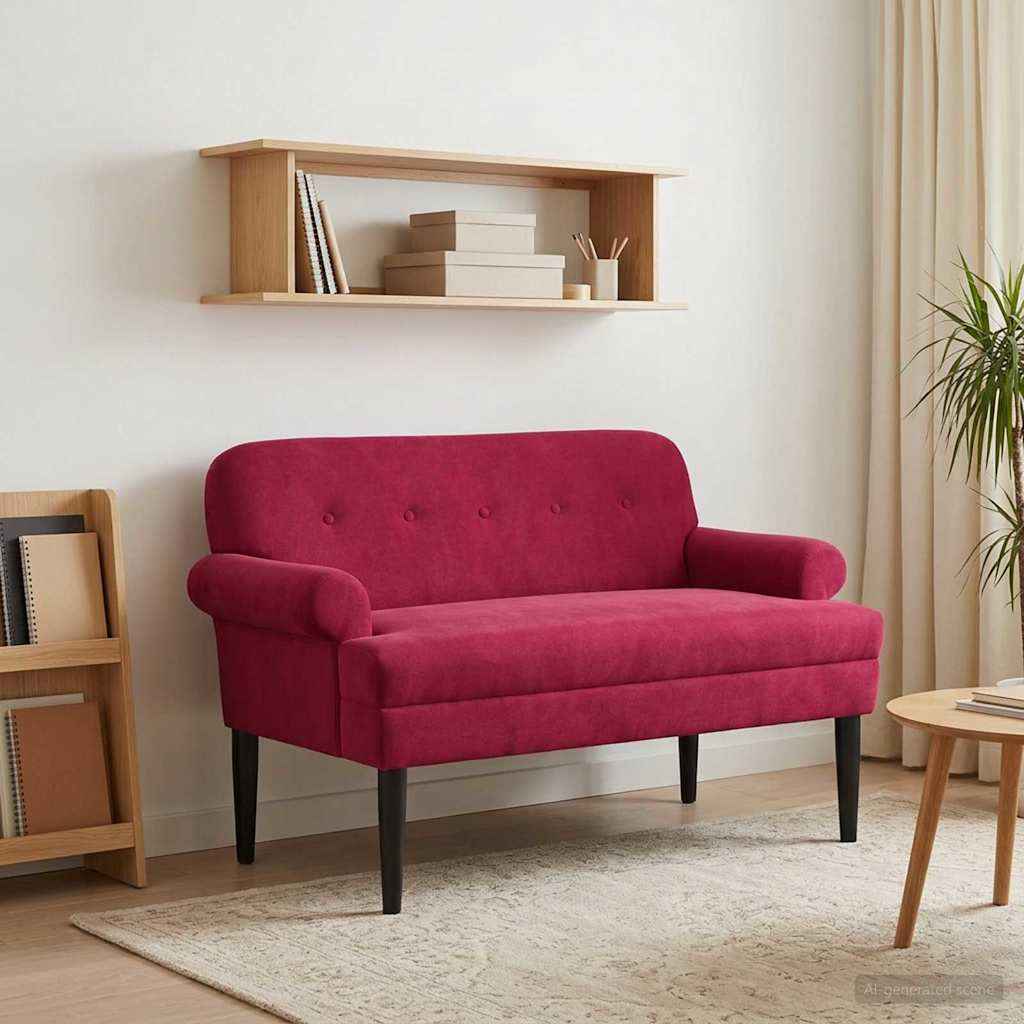 vidaXL Loungebank met knopencomfort Lichtgrijs 120 x 66 x 78 cm