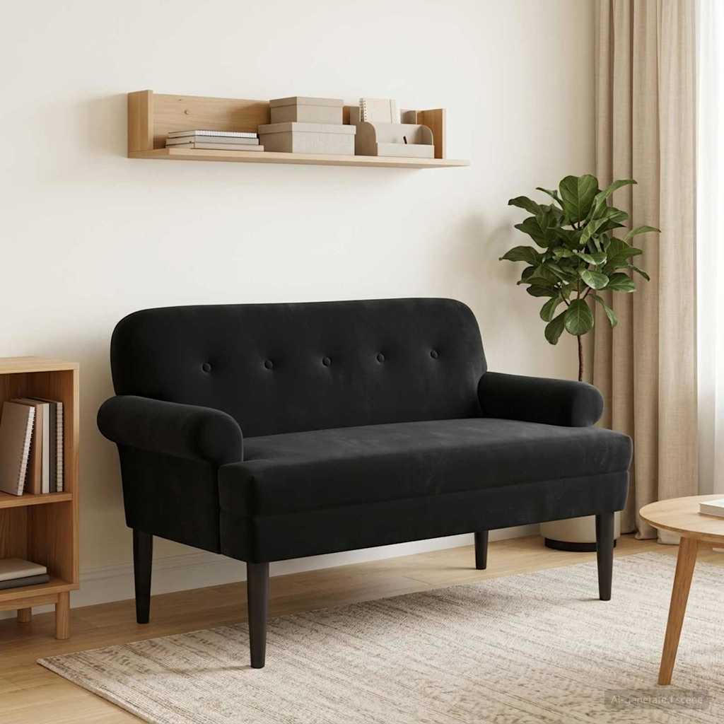 vidaXL Loungebank met knopencomfort Lichtgrijs 120 x 66 x 78 cm