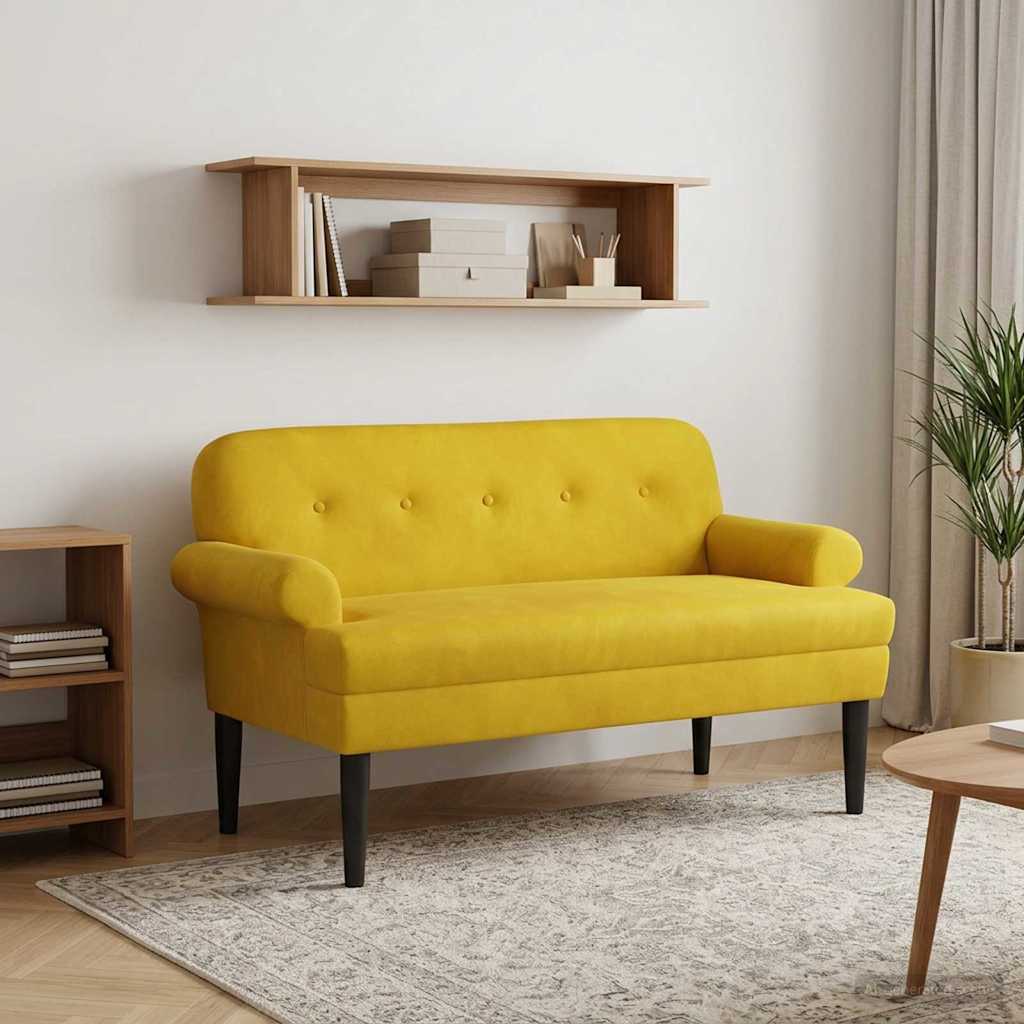 vidaXL Loungebank met knopencomfort Lichtgrijs 120 x 66 x 78 cm