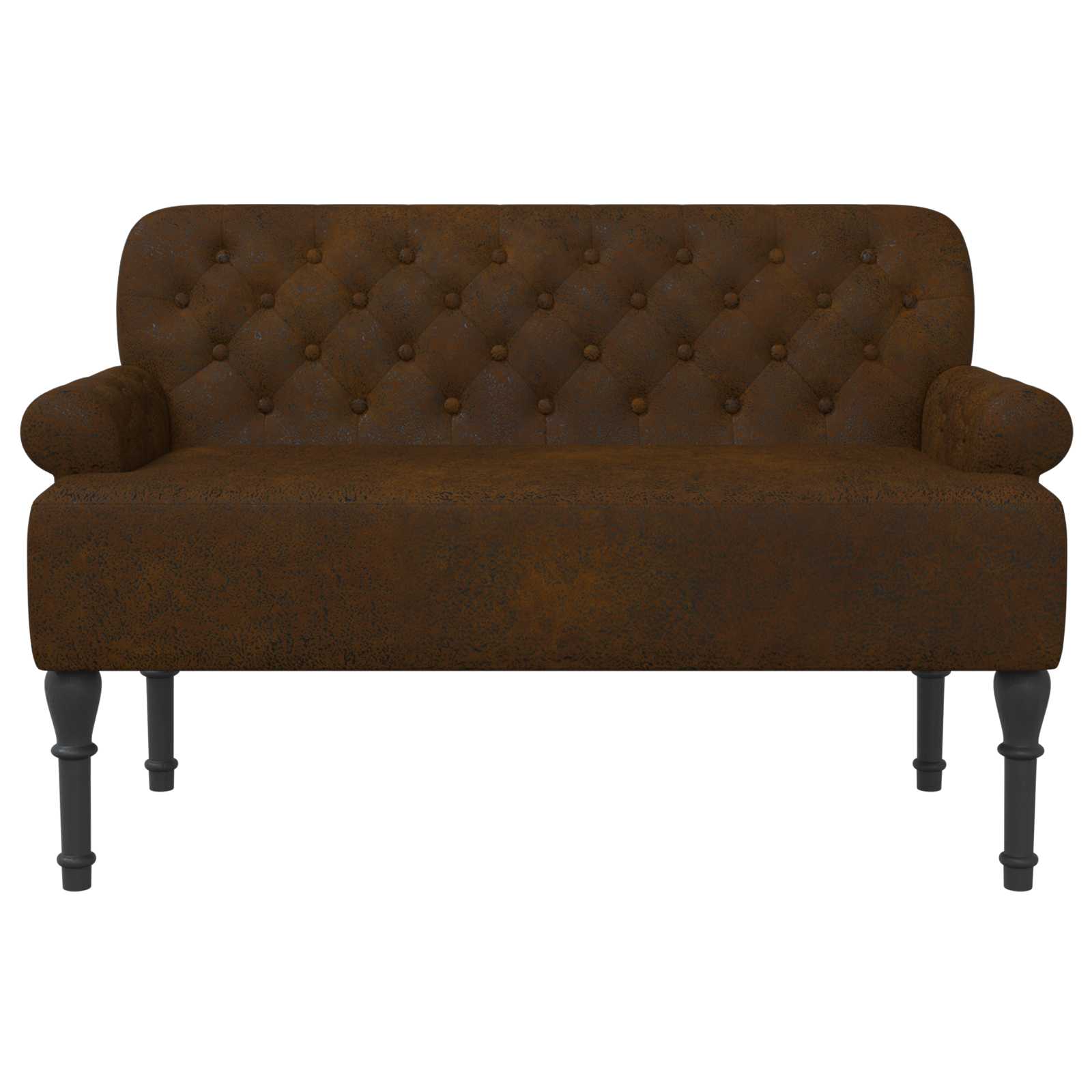 vidaXL Loungebank met knopencomfort Bruin 120 x 65 x 78 cm