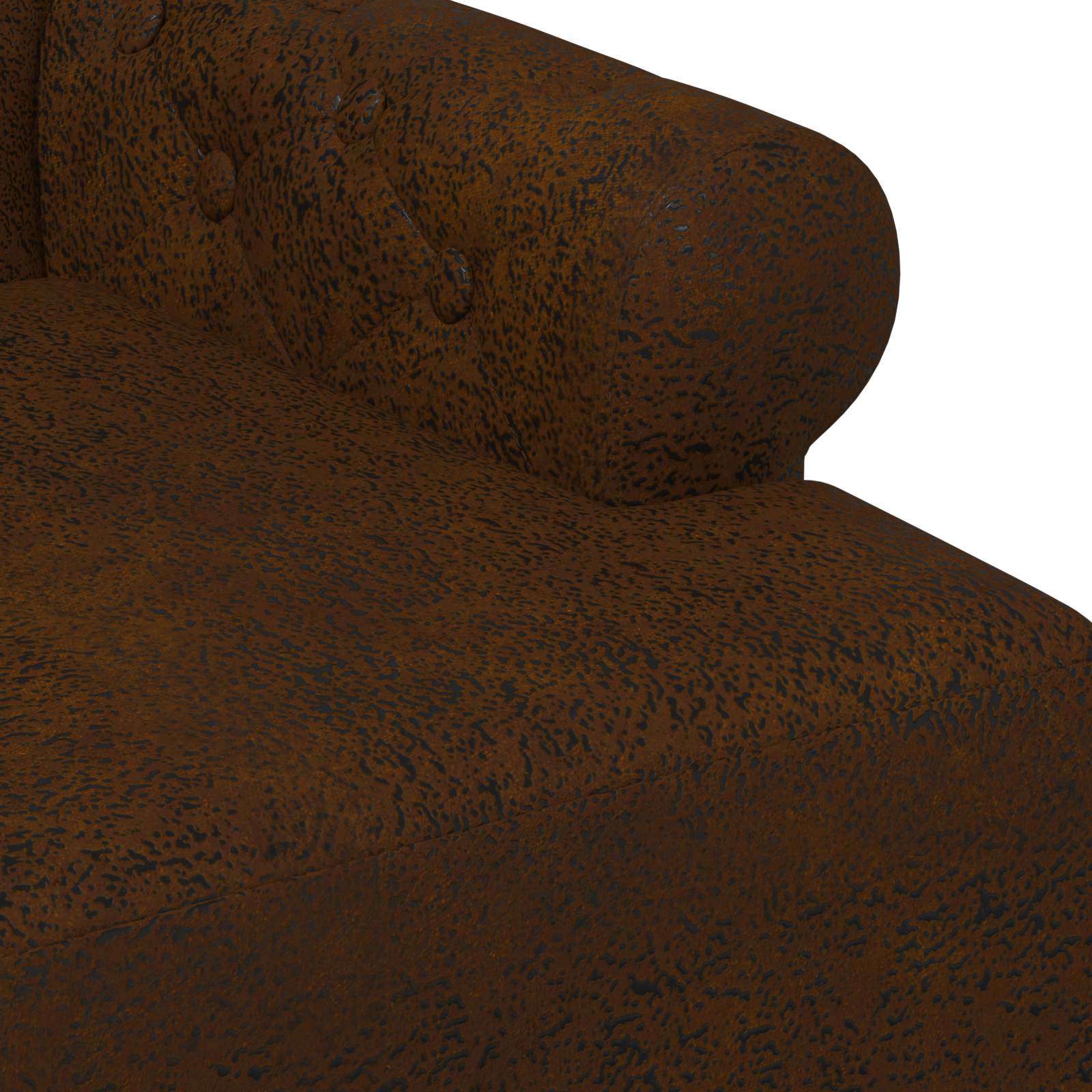 vidaXL Loungebank met knopencomfort Bruin 120 x 65 x 78 cm