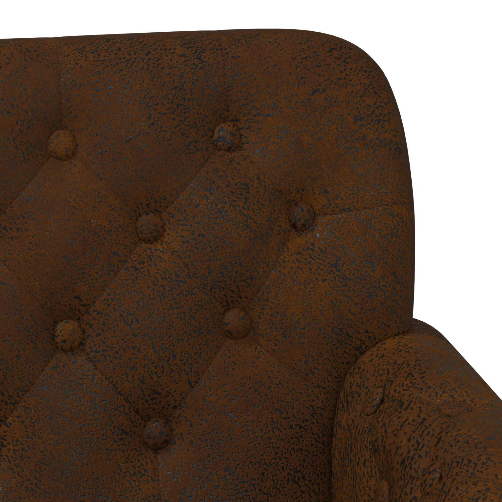 vidaXL Loungebank met knopencomfort Bruin 120 x 65 x 78 cm