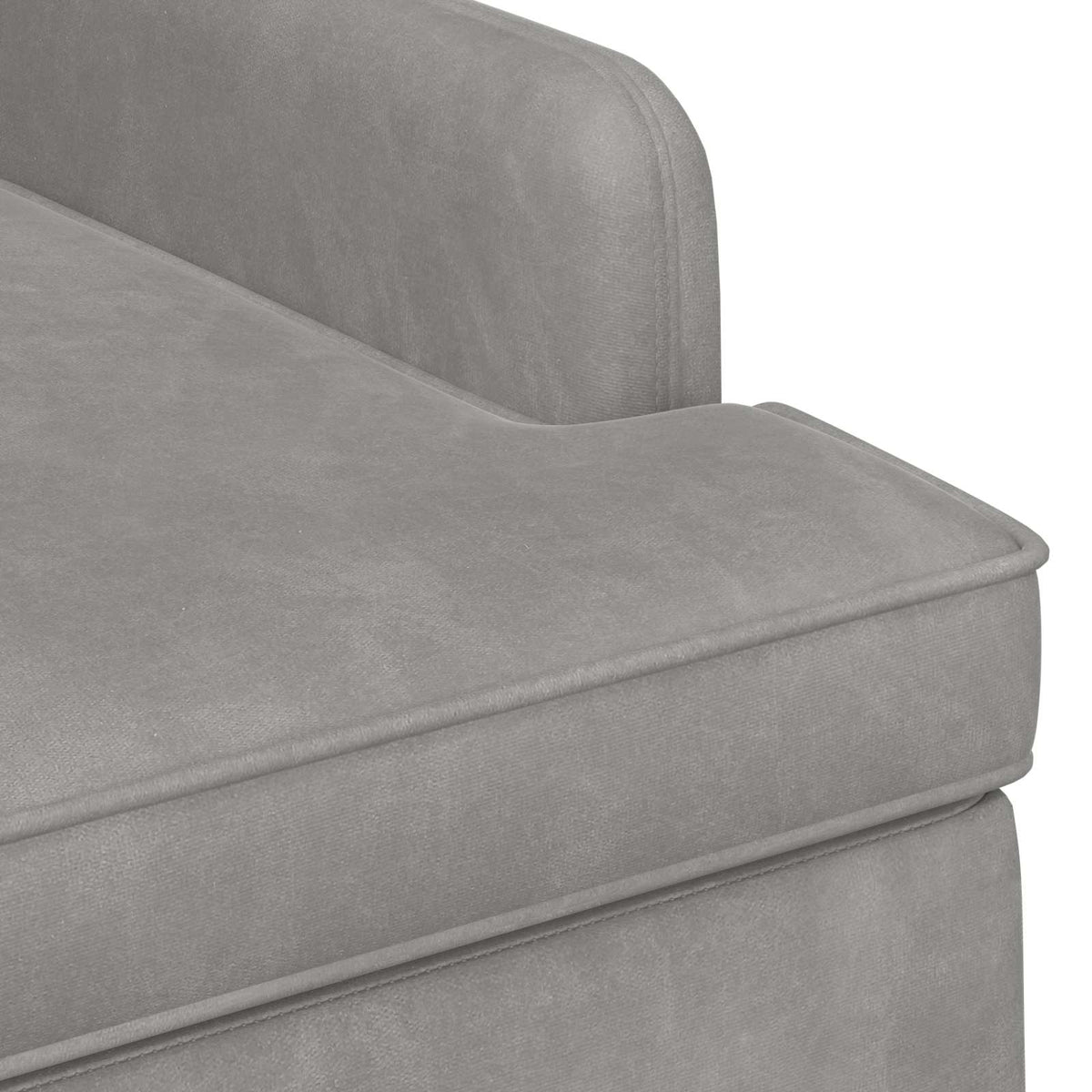 vidaXL Loungebank met knopencomfort Lichtgrijs 111 x 65 x 79 cm