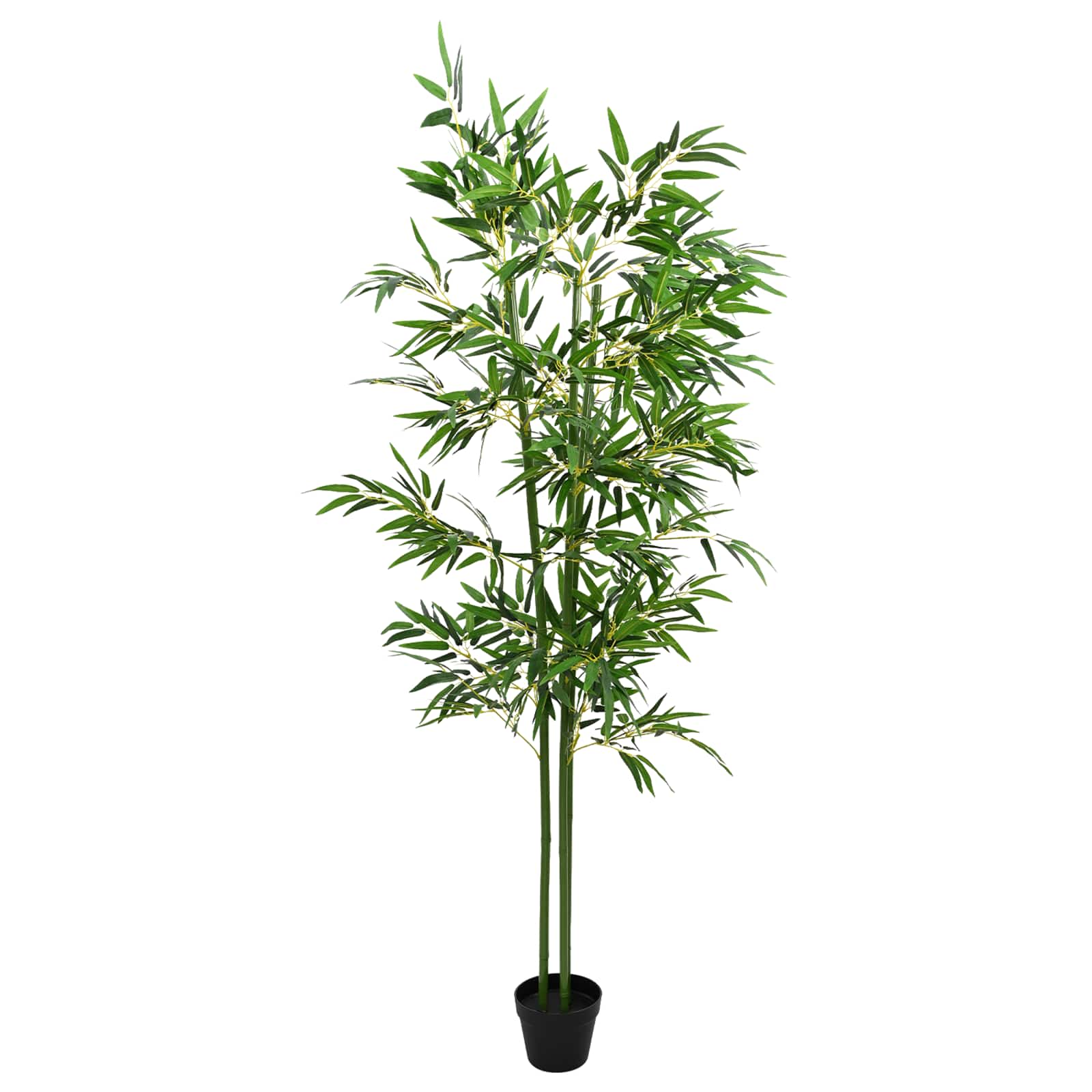 vidaXL Nepp Bambo Boom 4 pcs Groen 60 x 18 x 190 cm Stof en Bamboe