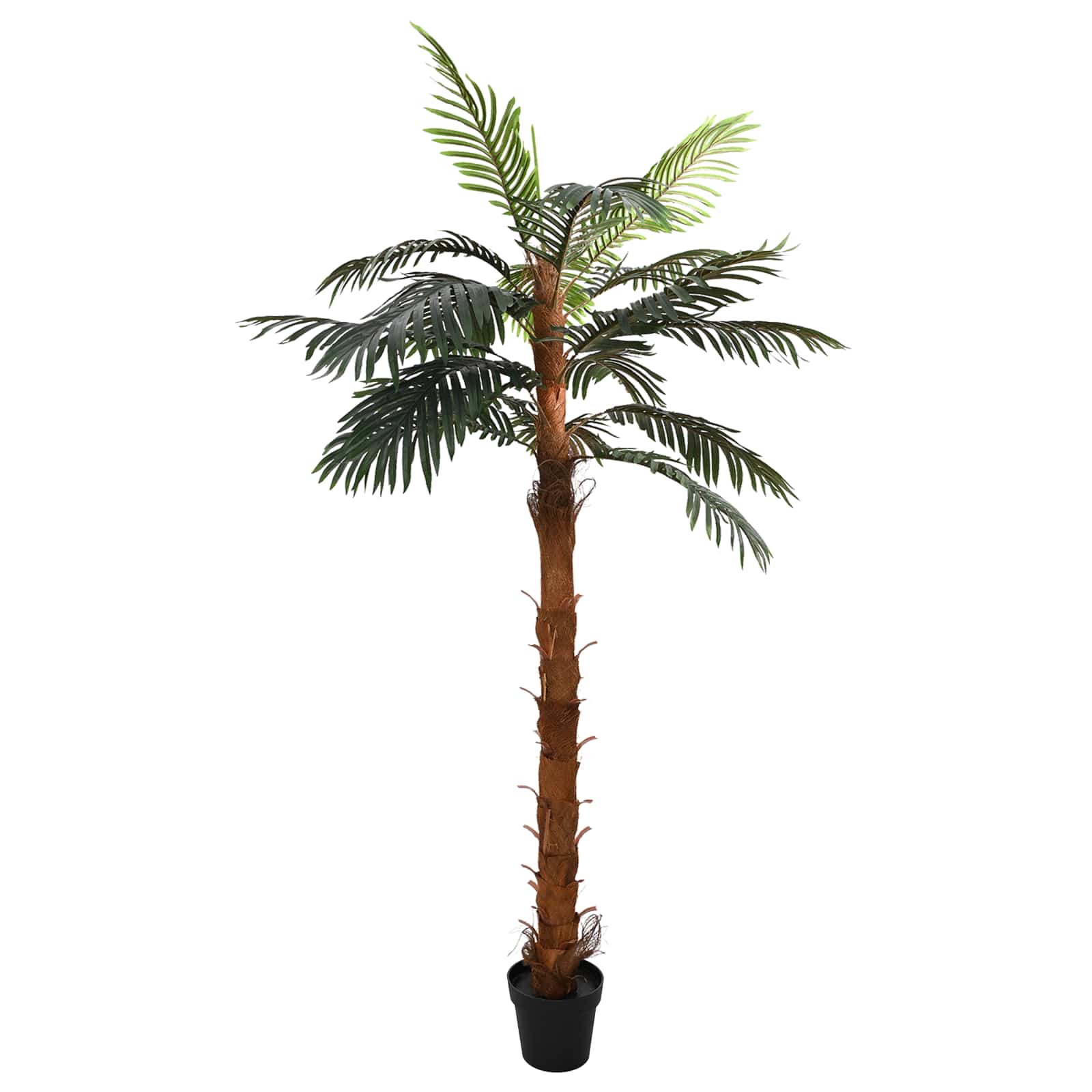 vidaXL Kunstmatige Cocuspalmboom Groen 70 x 18 x 140 cm Stof en Bamboe