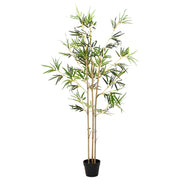 vidaXL Nepp Bambo Boom Groen 55 x 16 x 150 cm Stof en Bamboe
