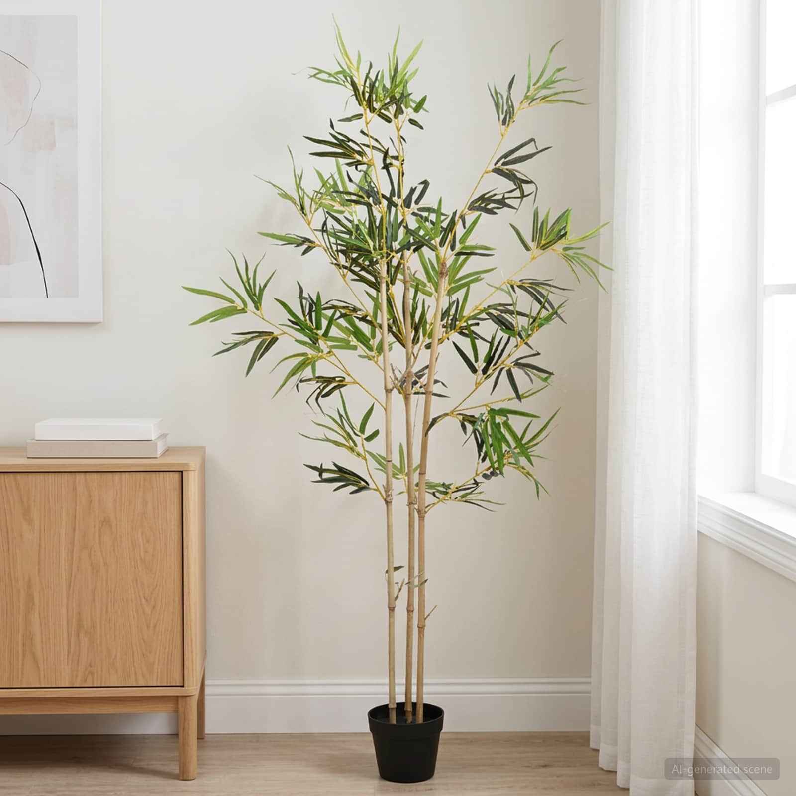 vidaXL Nepp Bambo Boom Groen 55 x 16 x 150 cm Stof en Bamboe