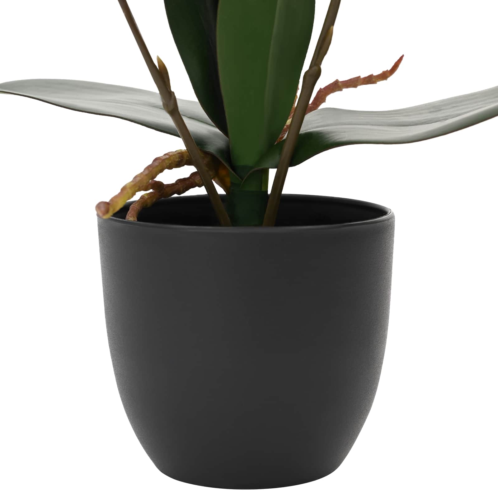 vidaXL Kunstorchidee Plant Rood 36 x 10 x 30 cm Stof, PE en PEVA