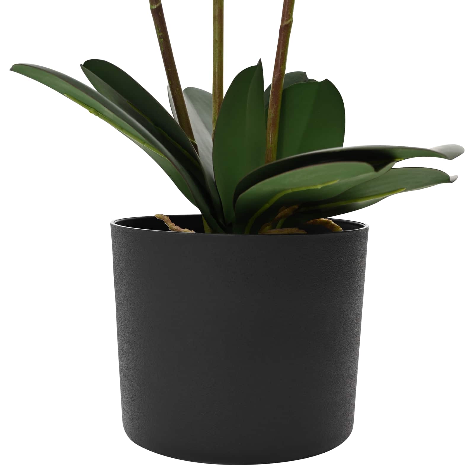 vidaXL Kunstorchidee met pot Wit 45 x 15 x 65 cm Stof, PE en PEVA
