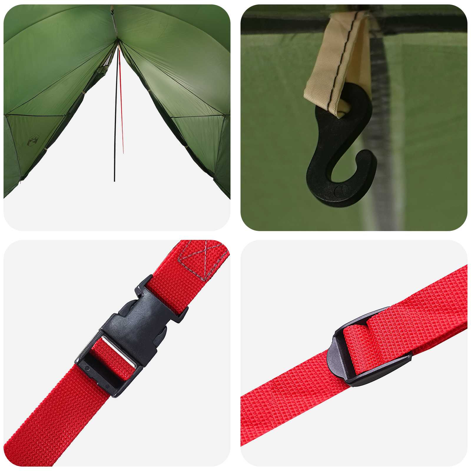 vidaXL Waterdichte Tent -persoons Groen 185T Polyester met PU Coating