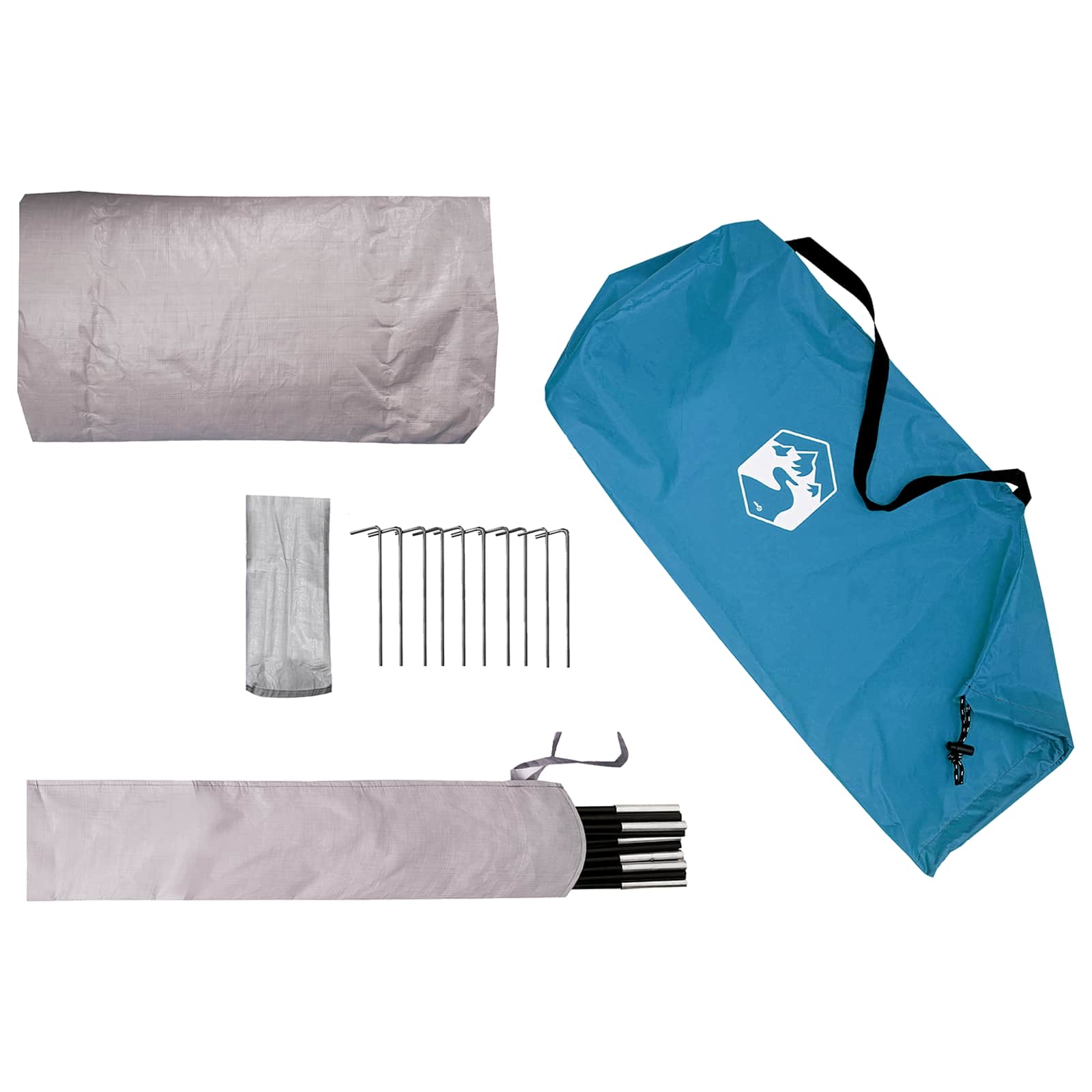 vidaXL Trekkingtent met regenhoes waterdicht 2-persoons Groen