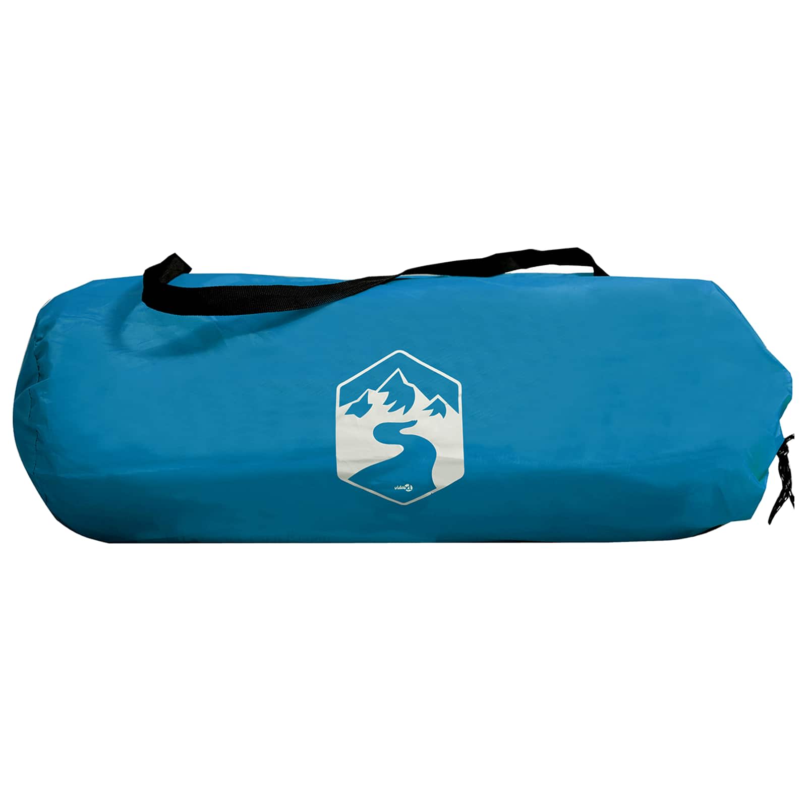 vidaXL Trekkingtent met regenhoes waterdicht 2-persoons Groen