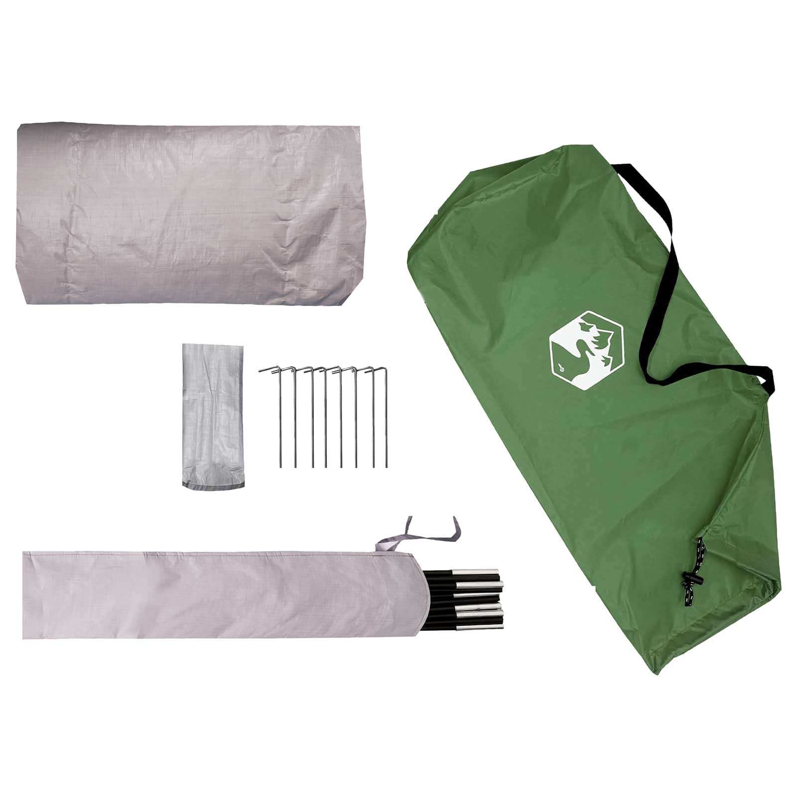 vidaXL Hiking Tent Waterdicht 1-persoons 1-Persoons Groen