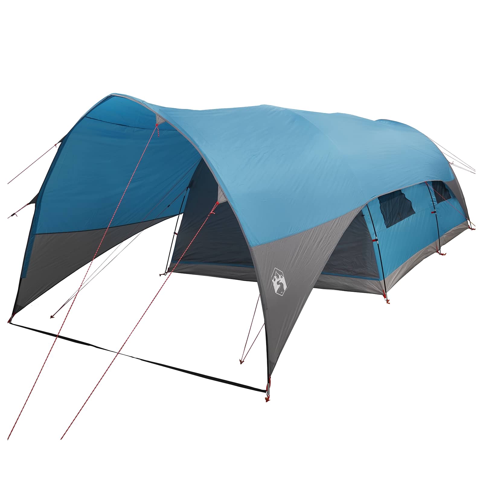 vidaXL Tunnel Tent met Waterdichte Regenhoes 10-persoons Groen
