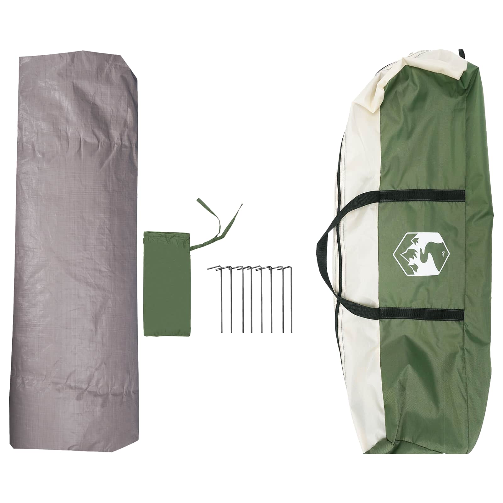 vidaXL Instant Tent Water-resistant 3-persoons 3-persoons Groen