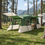 vidaXL 3-persoons 3-persoons Groen 185T Polyester met PU Coating