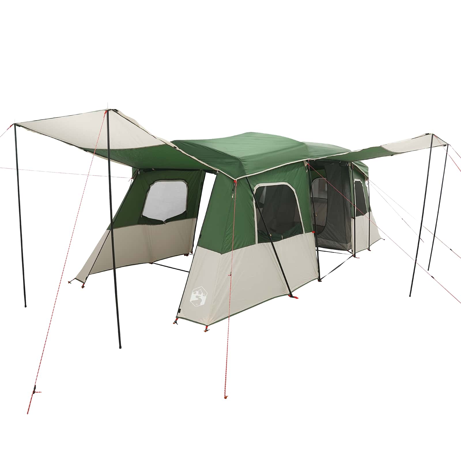 vidaXL 3-persoons 3-persoons Groen 185T Polyester met PU Coating