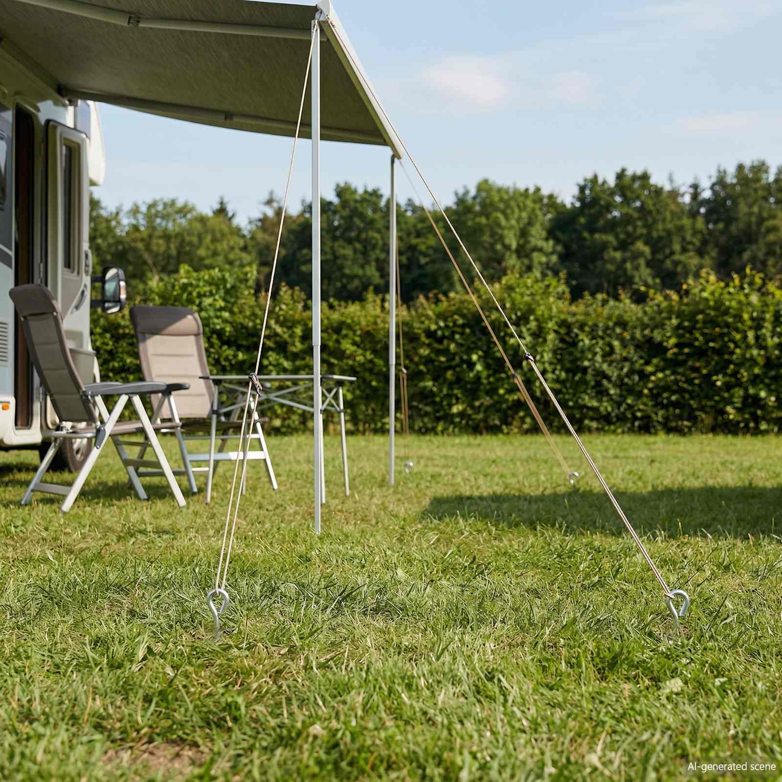 vidaXL Aardeankers 4 pcs Zilverkleurig Ø10 x 60 cm