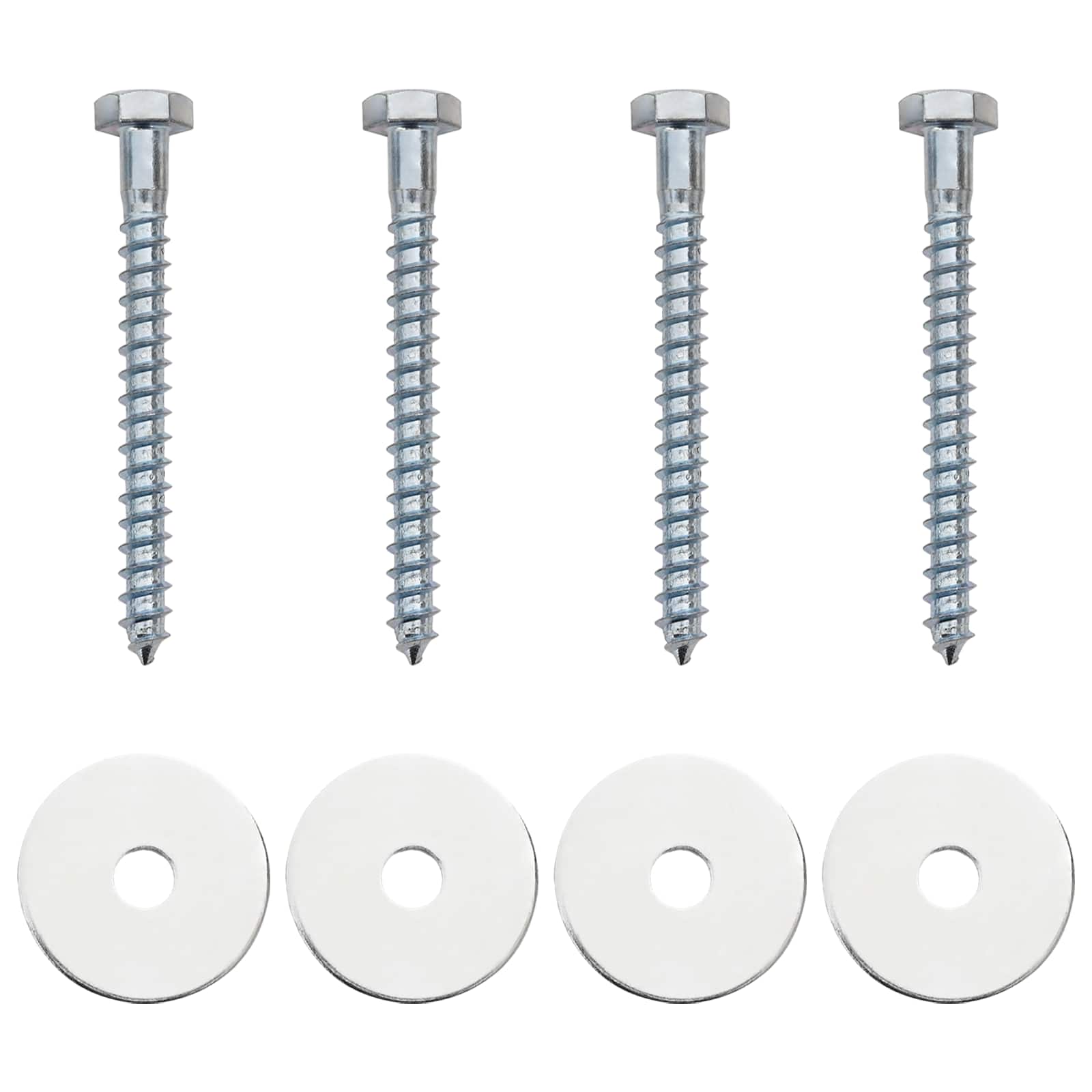 vidaXL Aardeankers 4 pcs Zilverkleurig Ø10 x 60 cm