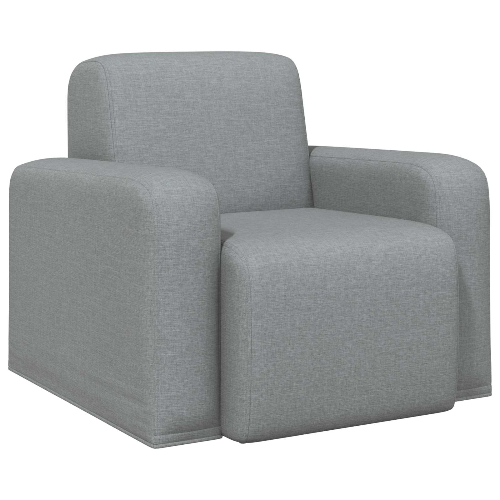 vidaXL Fauteuil Lichtgrijs Stof