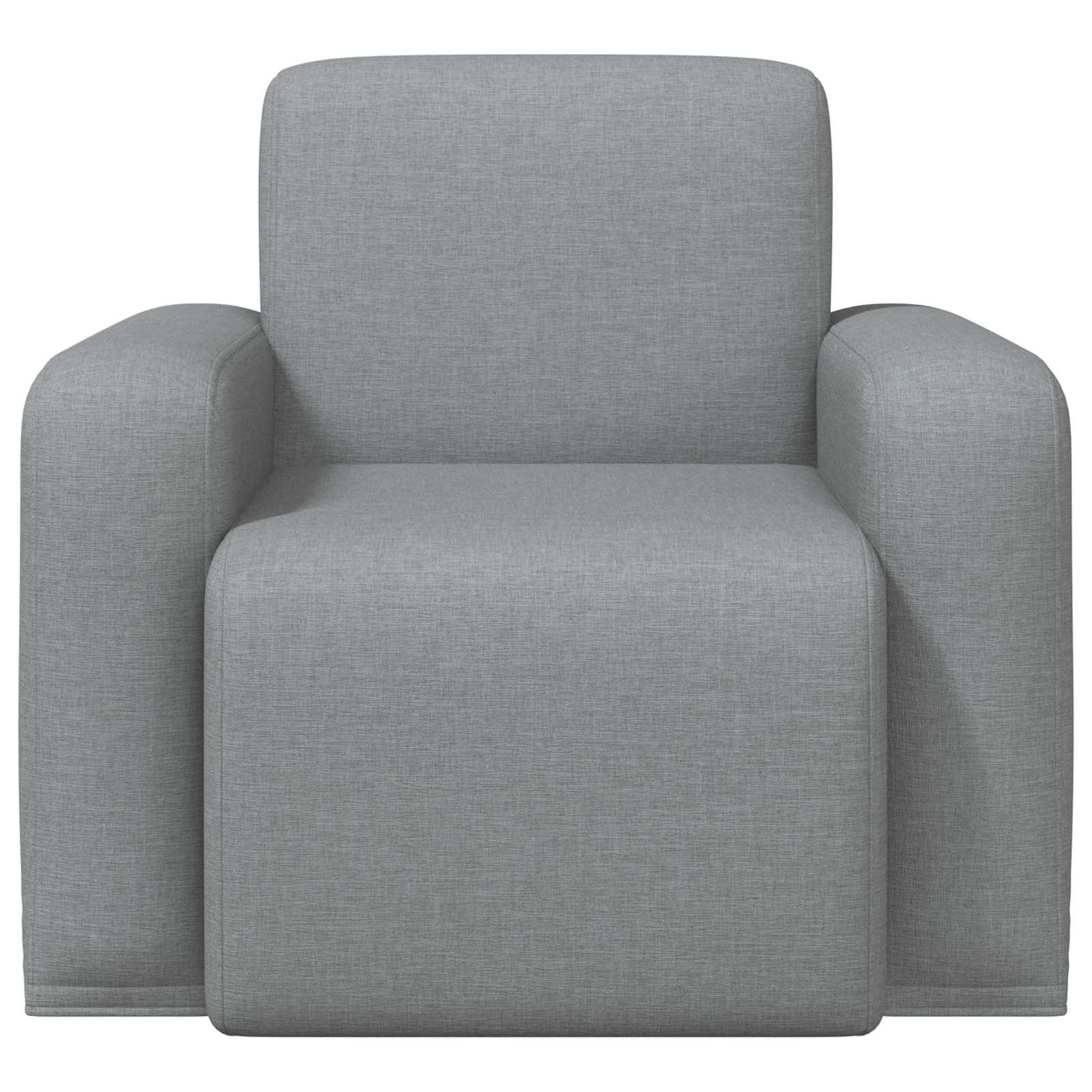 vidaXL Fauteuil Lichtgrijs Stof