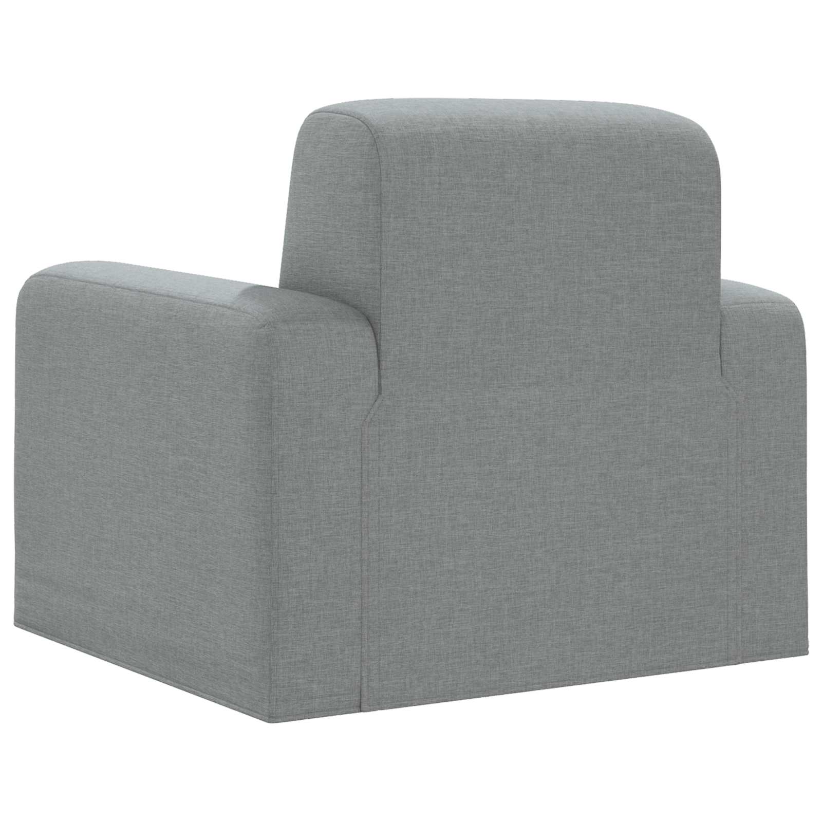vidaXL Fauteuil Lichtgrijs Stof