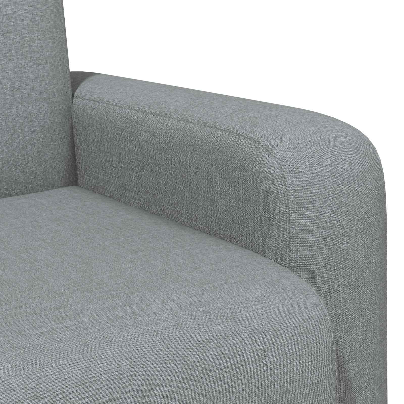 vidaXL Fauteuil Lichtgrijs Stof