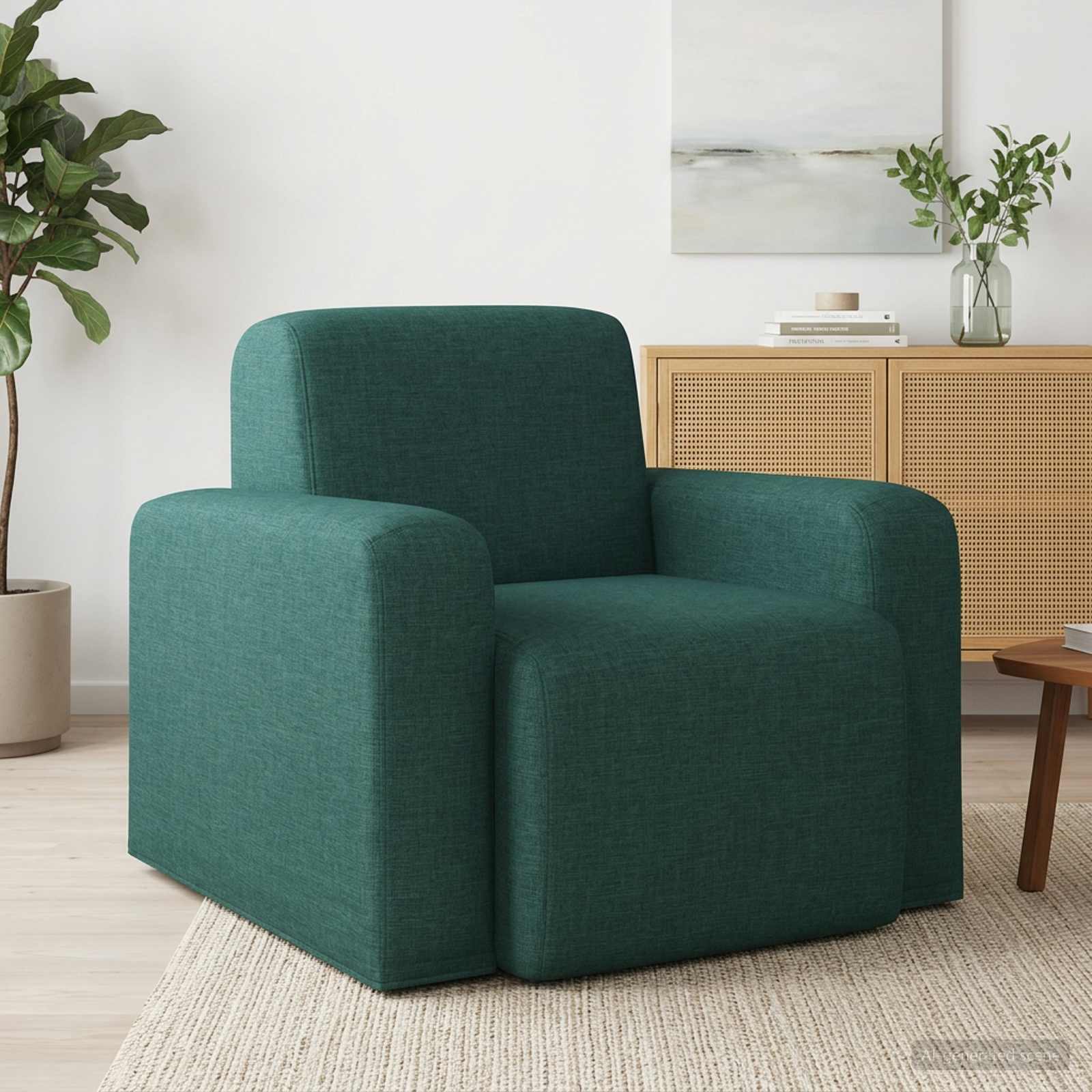 vidaXL Fauteuil Lichtgrijs Stof