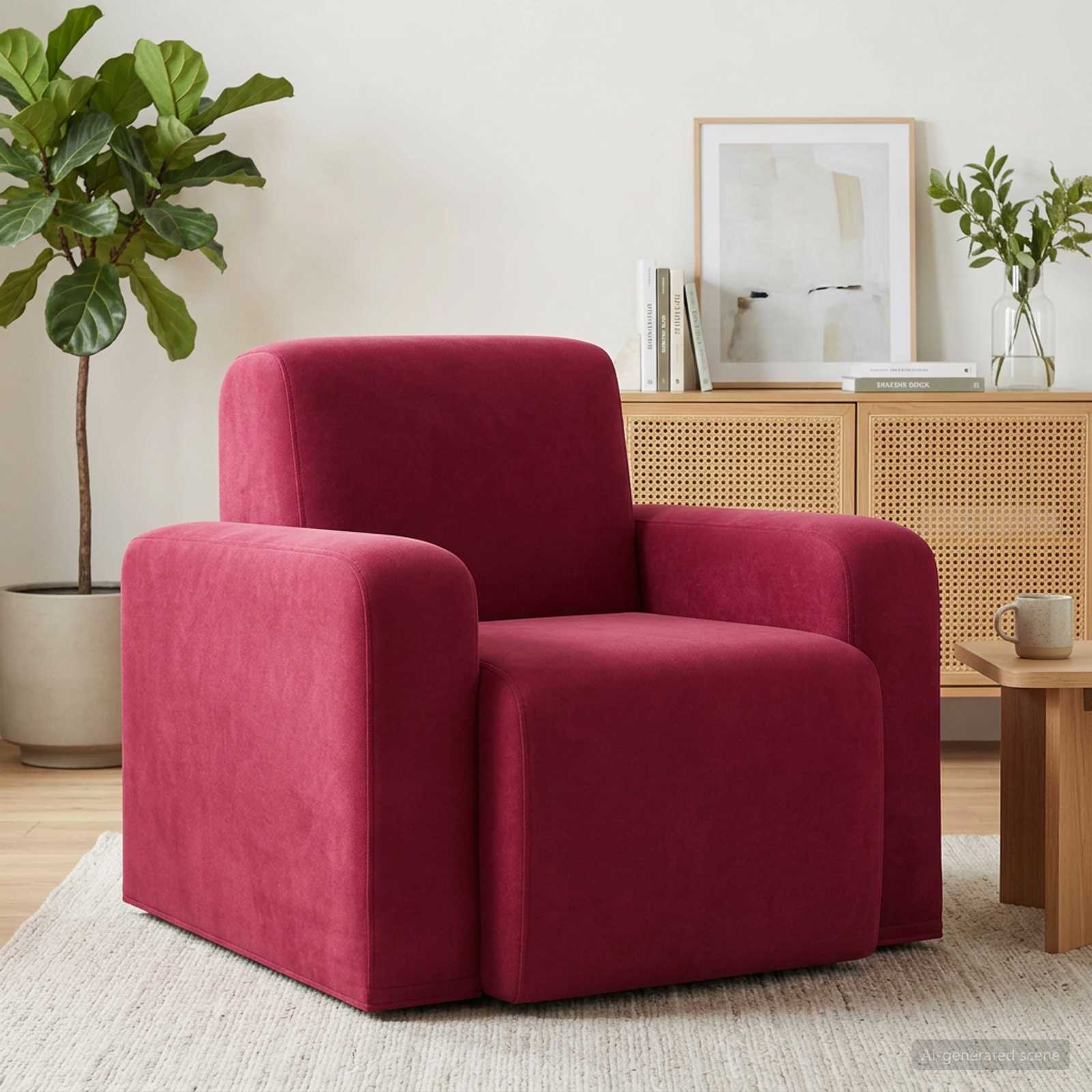 vidaXL Fauteuil Lichtgrijs fluweel