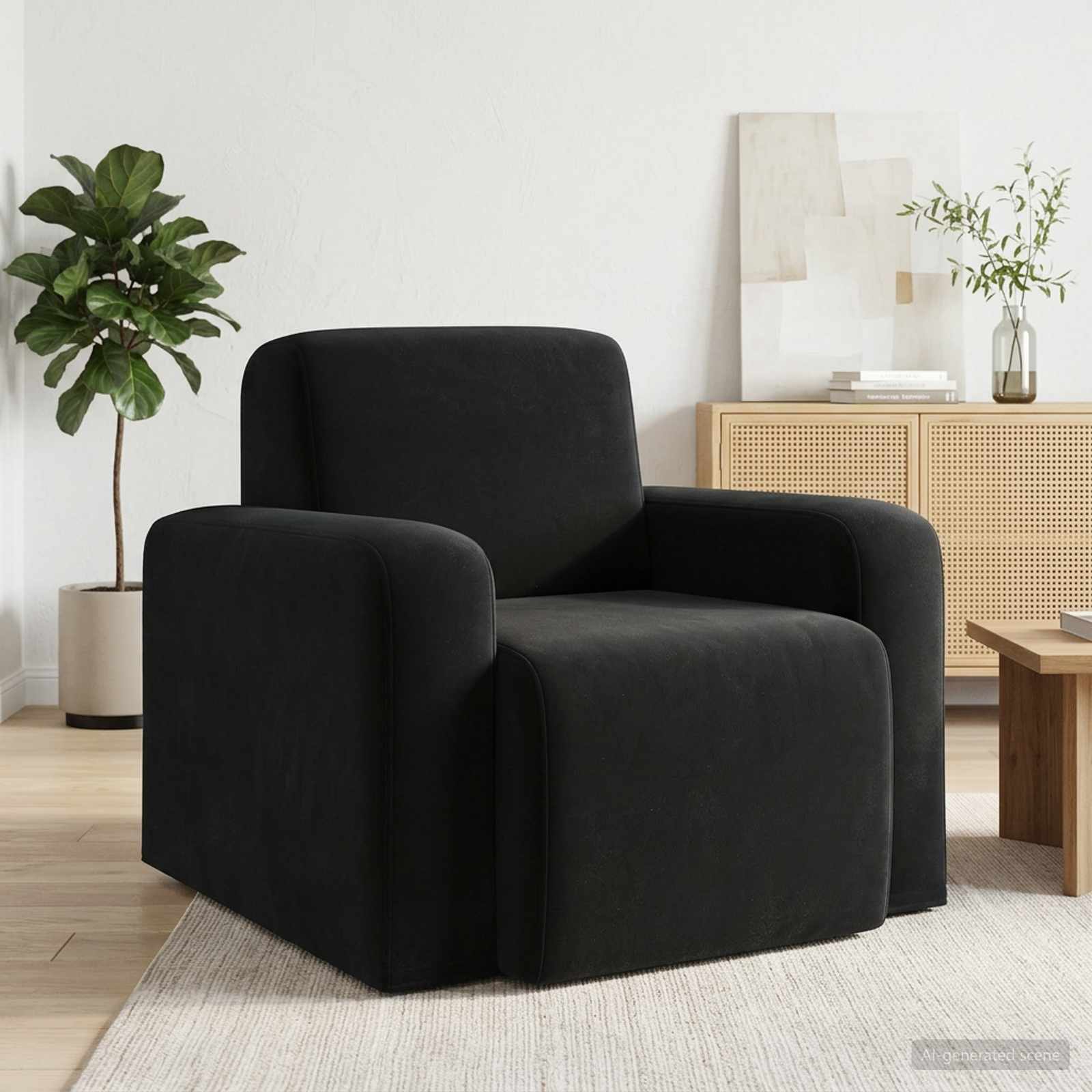vidaXL Fauteuil Lichtgrijs fluweel