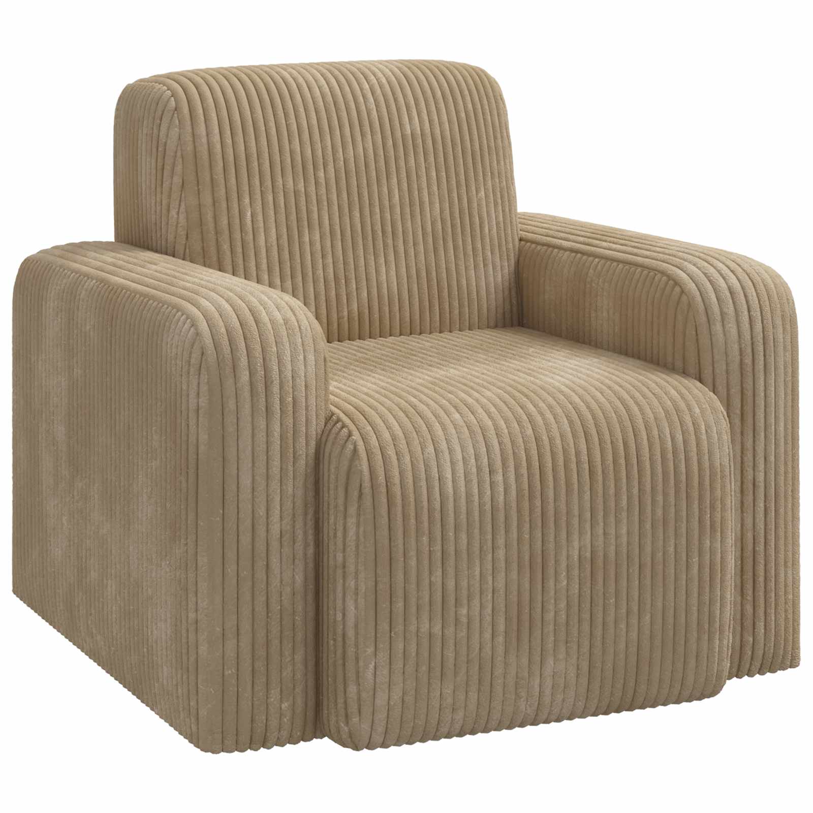vidaXL Fauteuil Taupe corduroy