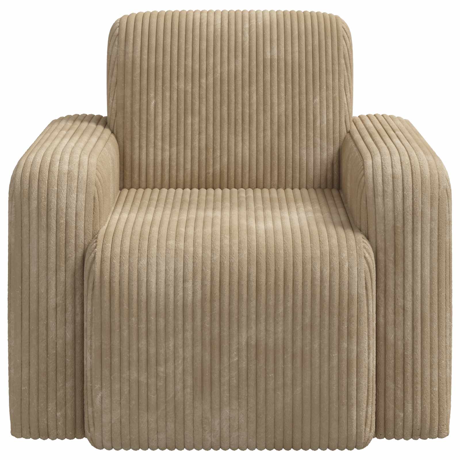 vidaXL Fauteuil Taupe corduroy