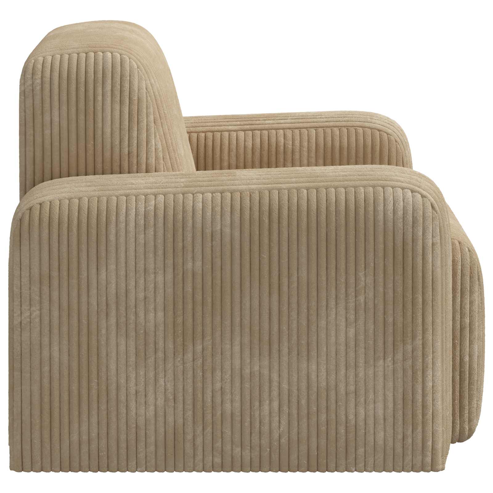vidaXL Fauteuil Taupe corduroy