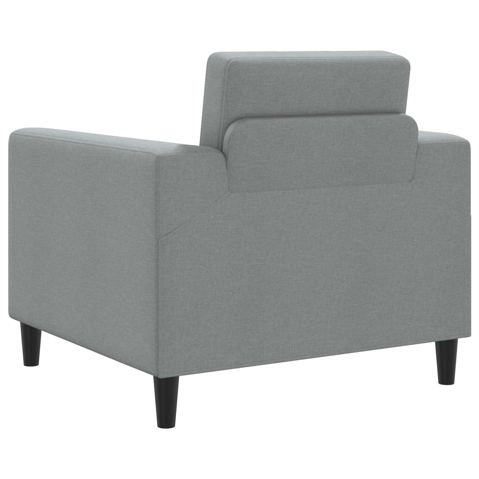 vidaXL Fauteuil Lichtgrijs Stof