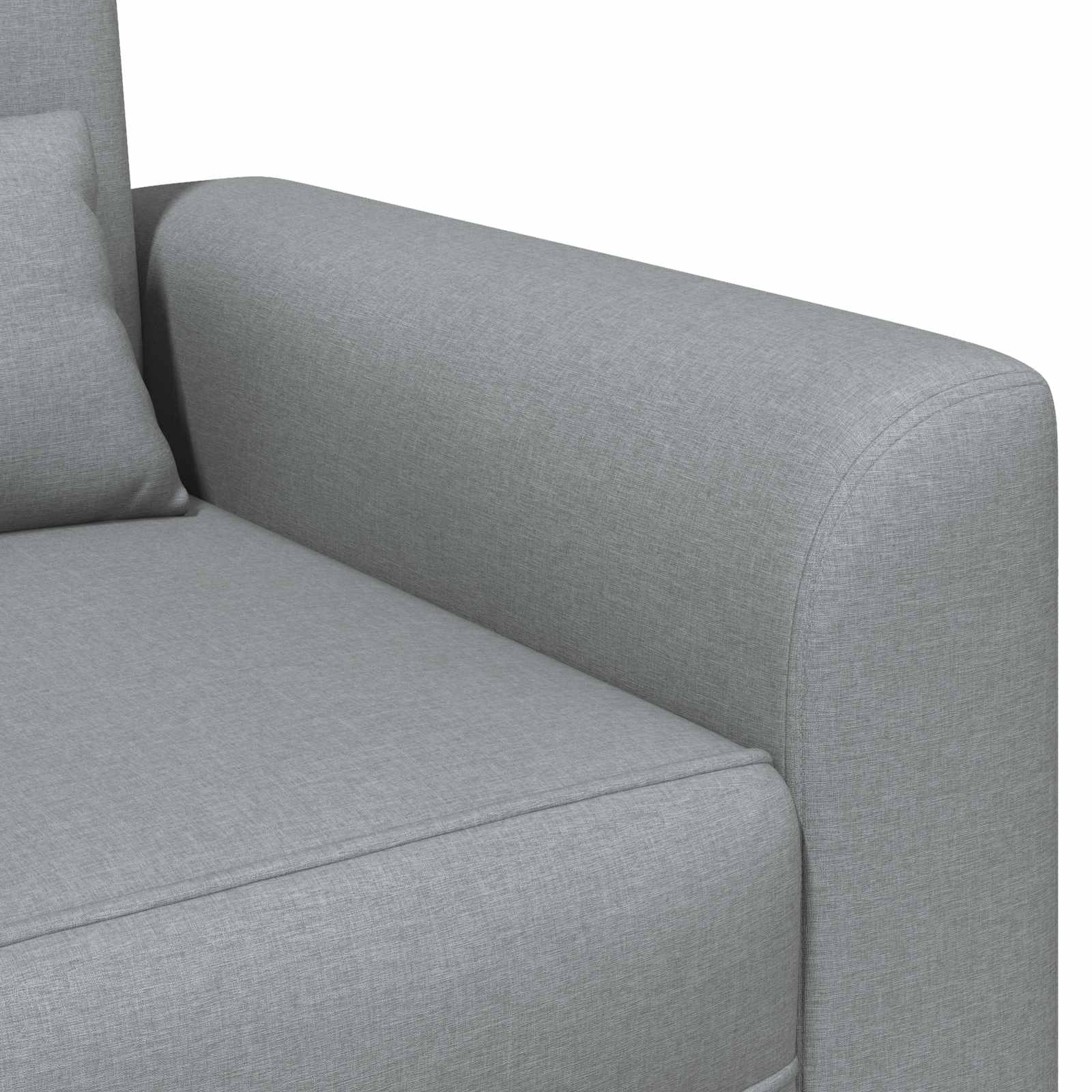 vidaXL Fauteuil Lichtgrijs Stof