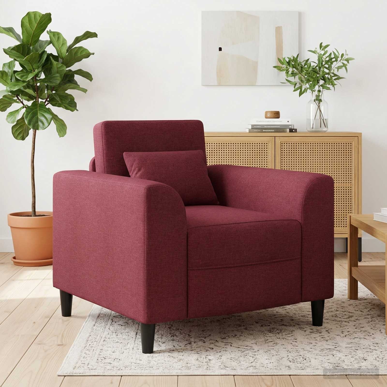 vidaXL Fauteuil Lichtgrijs Stof