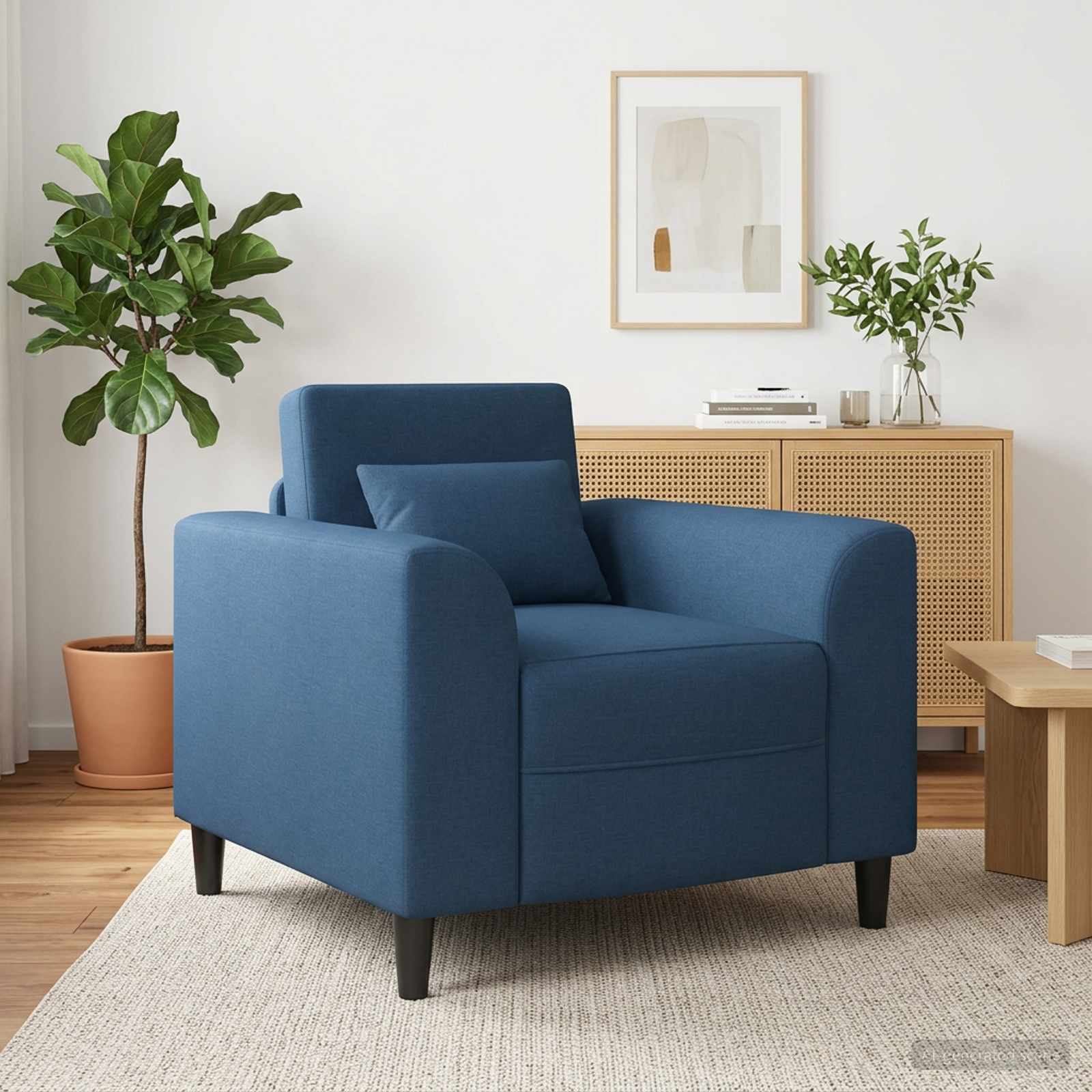vidaXL Fauteuil Lichtgrijs Stof