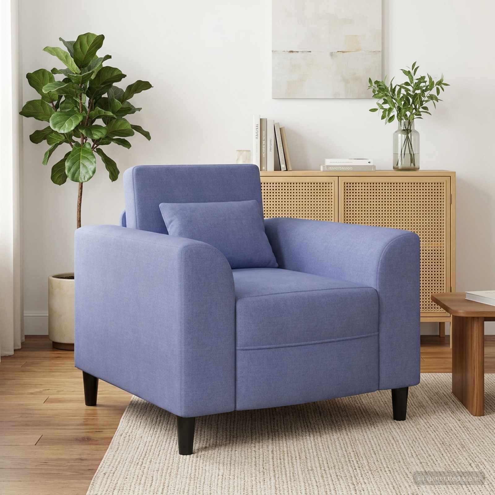 vidaXL Fauteuil Lichtgrijs Stof