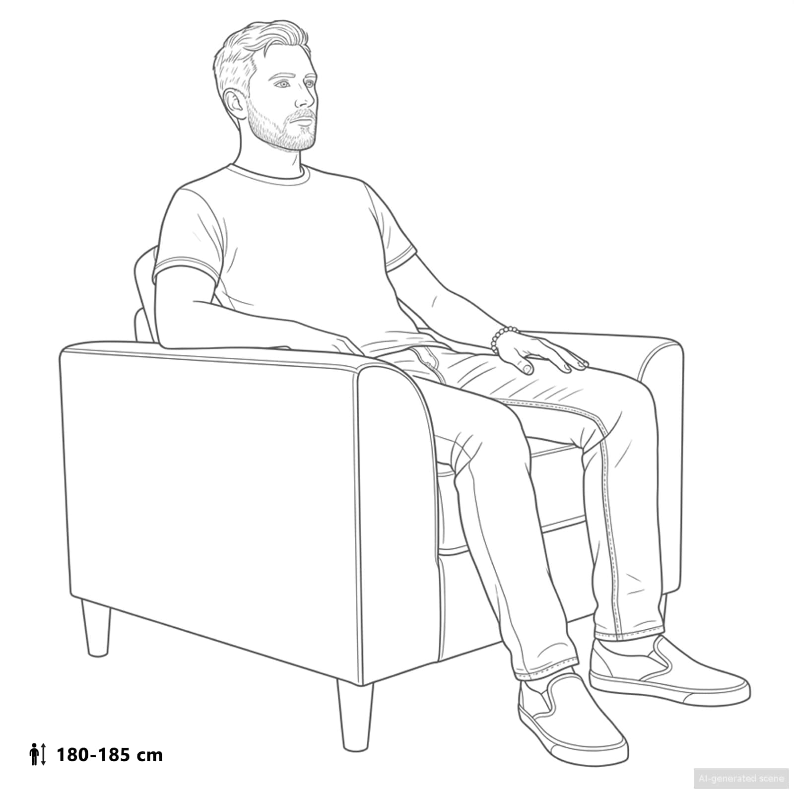 vidaXL Fauteuil Crèmekleurig Kunstleer