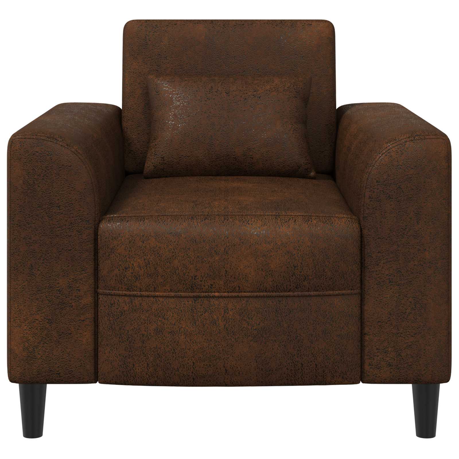 vidaXL Fauteuil Bruin Nep Suede Leer