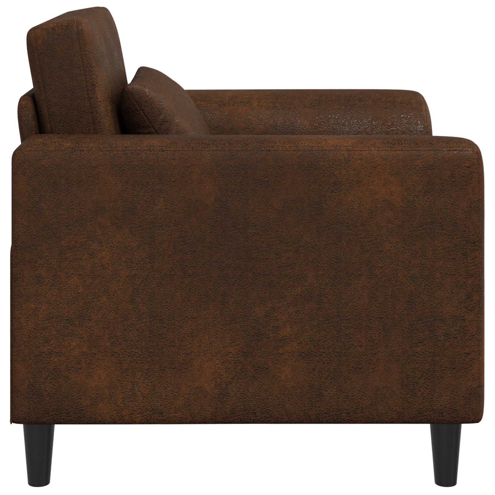 vidaXL Fauteuil Bruin Nep Suede Leer