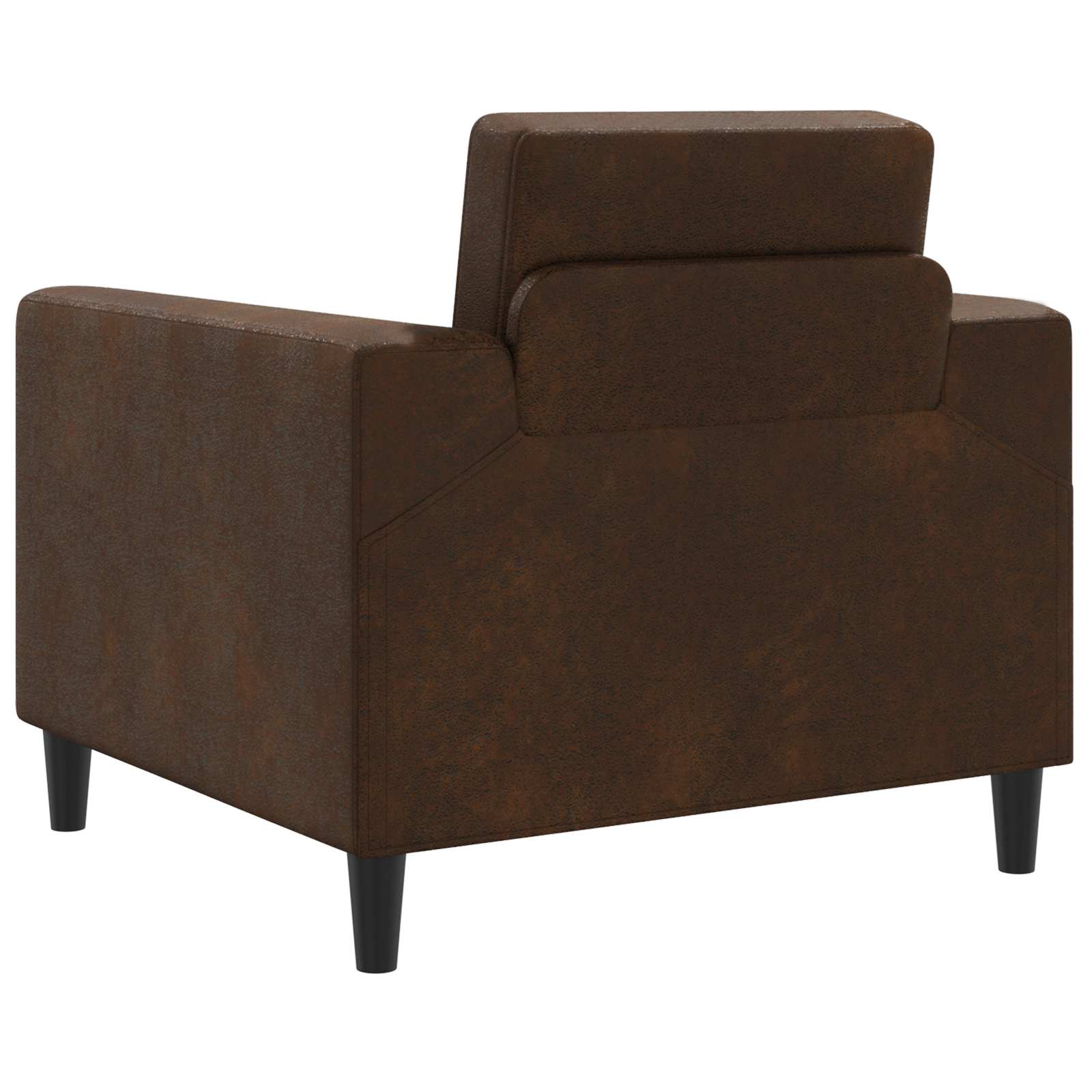 vidaXL Fauteuil Bruin Nep Suede Leer