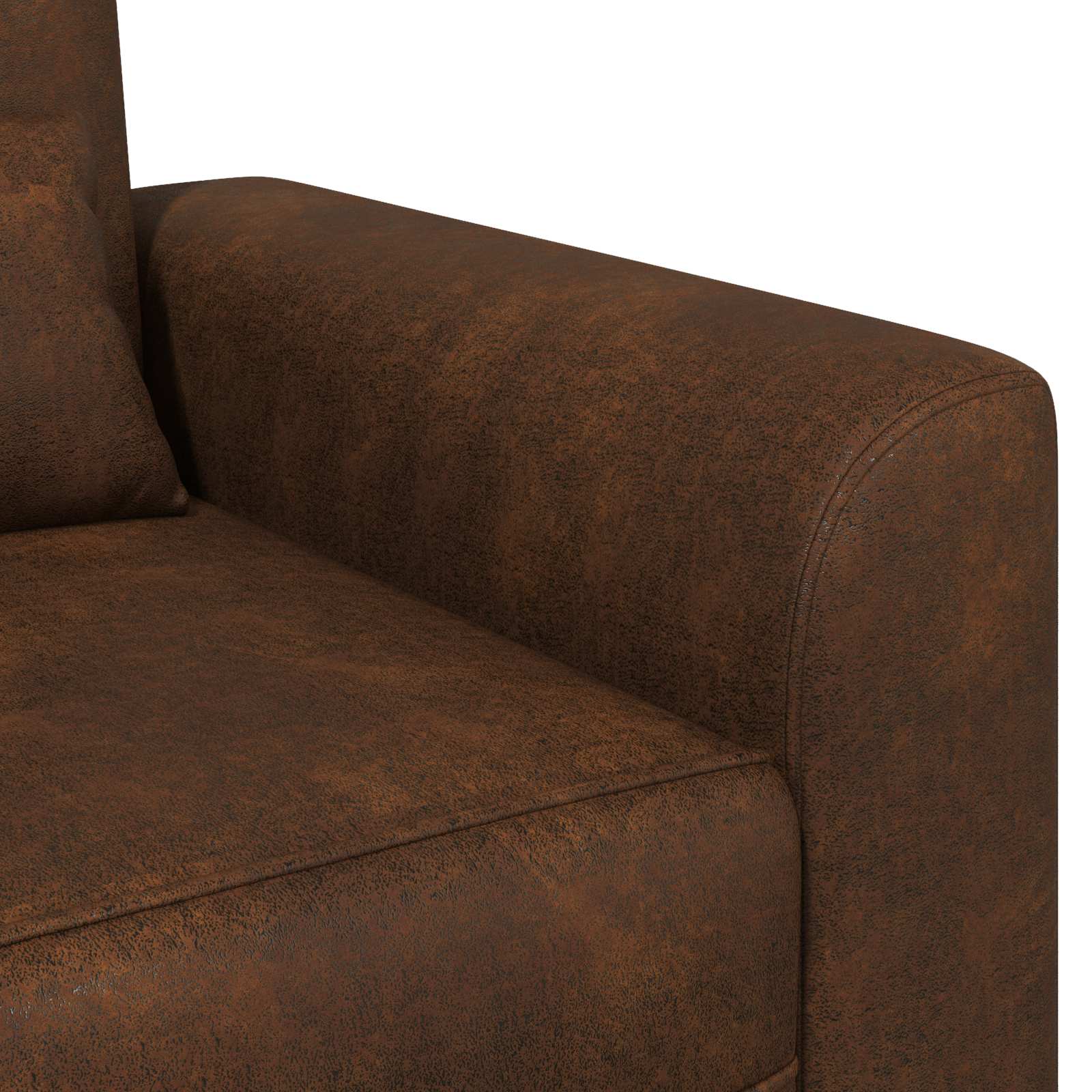 vidaXL Fauteuil Bruin Nep Suede Leer