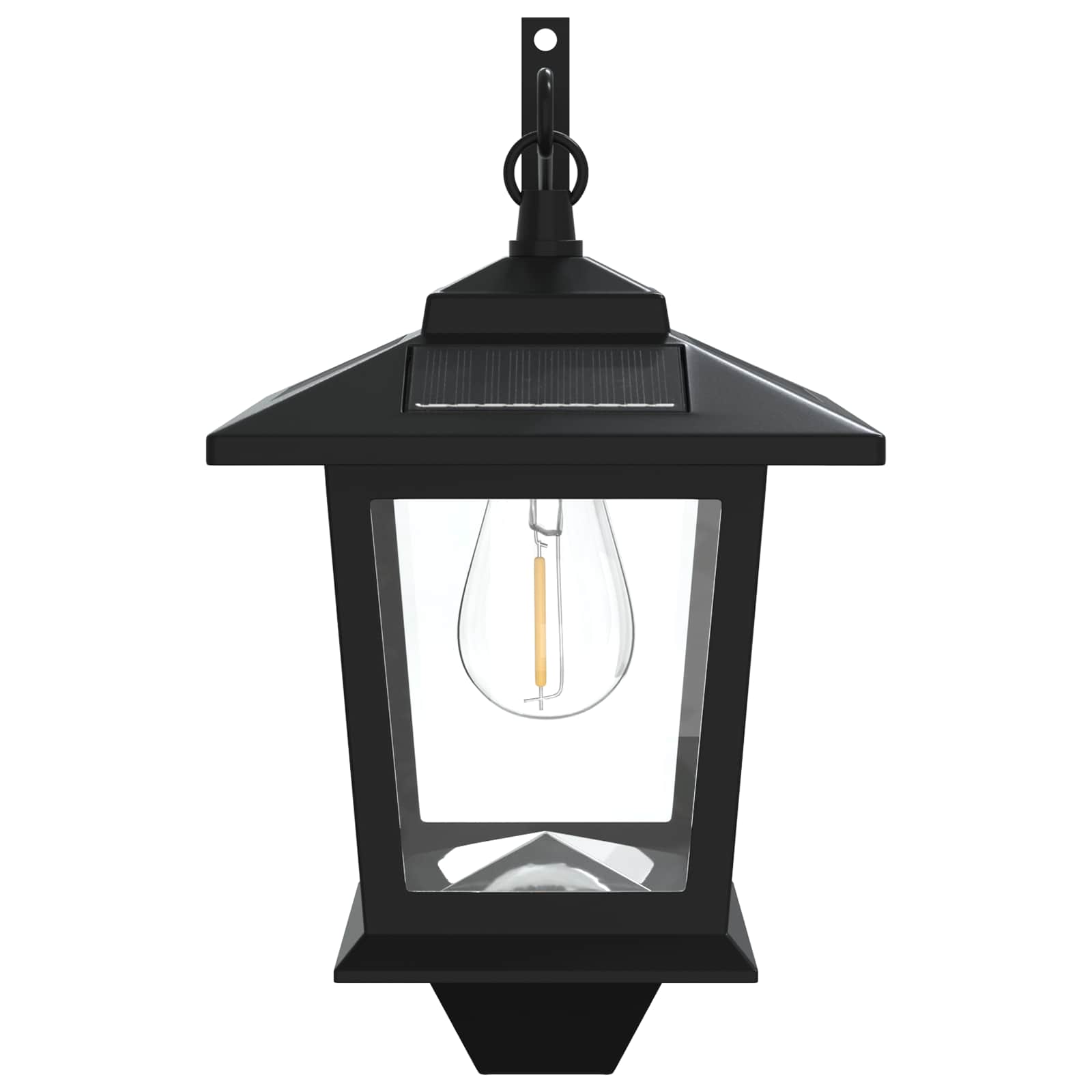 vidaXL Wandlamp with LED Bulb 2 st Zwart 19 x 14 x 25 cm RVS en ABS