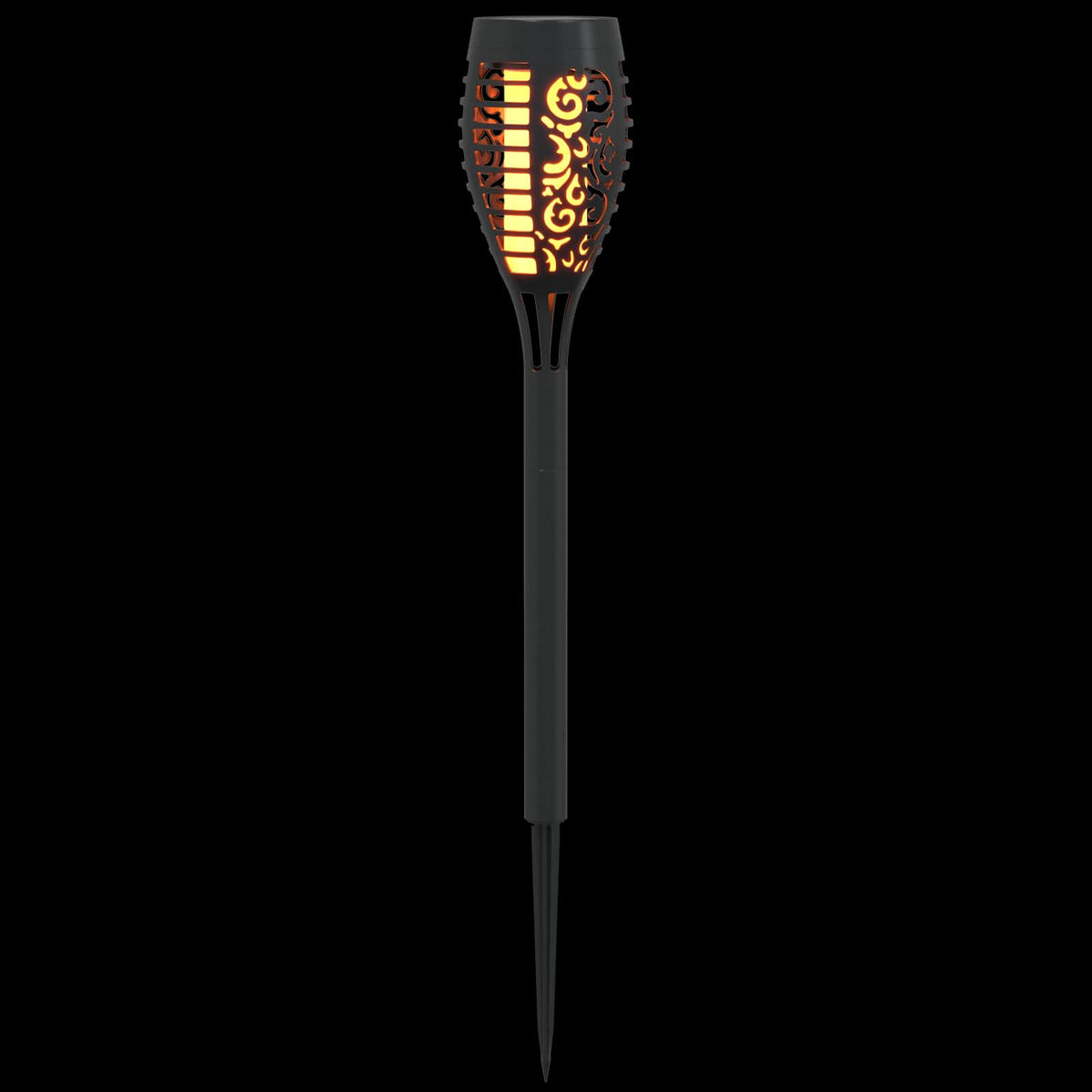 vidaXL Buitenzonne-lampen met grondpin 6 pcs Warmwit 47,5 cm ABS