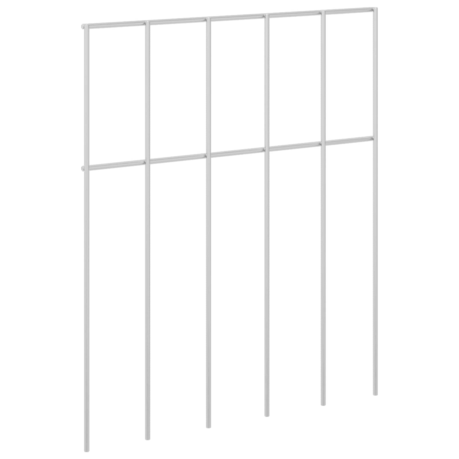 vidaXL Tuin schuttingpaneel 12 pcs Gegalvaniseerd staal Zilverkleurig