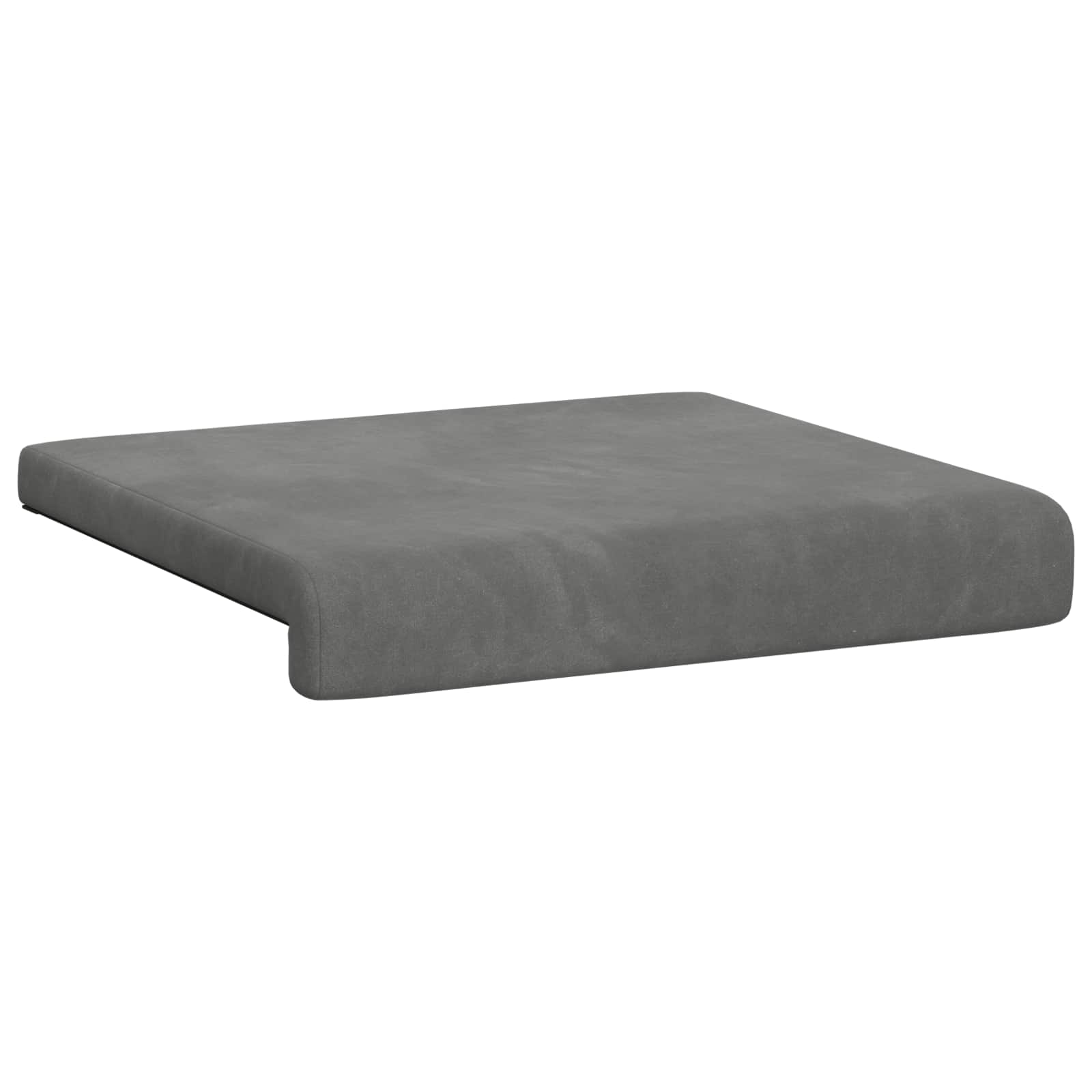 vidaXL Bankkussen 2 st fluweel Lichtgrijs Diepte 35 cm